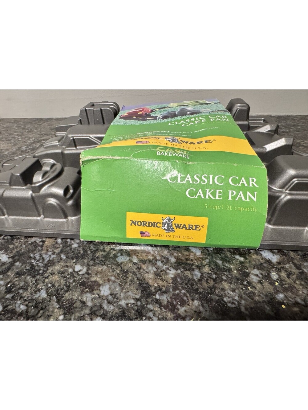 Nordic Ware Sweet Rides Classic Car Cake Pan Cast Aluminum 8 Molds USA Nonstick